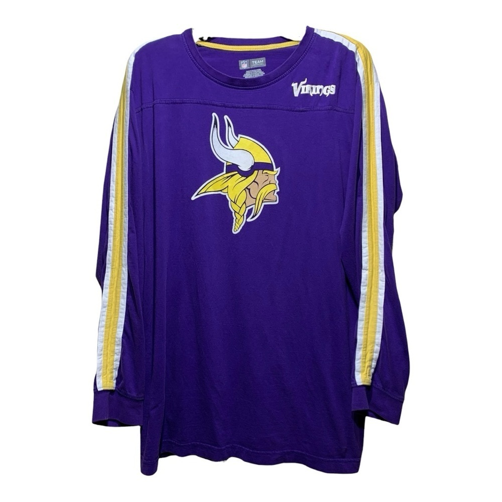 Men’s NFL Team Apparel Minnesota Vikings Long Sleeve Shirt Size XL